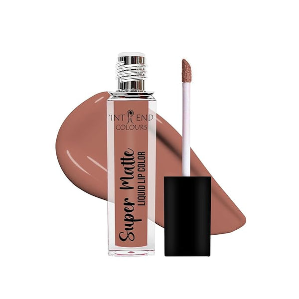 INTREND COLOURS SuperMatte Lip Gloss | Smooth | Waterproof | Matte Finish | Non-sticky | for Lip Plumping Gloss For Soft & Fresh looking Lips Enriched With Vitamin E, Jojoba Oil & Shea Butter