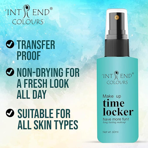 Intrend Colours Professional Makeup Fixer Spray For Face Makeup | Contains Aloe Vera And Vitamin- E | Quick Dry Makeup Setting Spray | 60 Ml