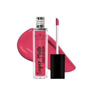 Super Matte Liquid Lip Colour Lipstick, 10 ML I B -17 (Hot Pink)